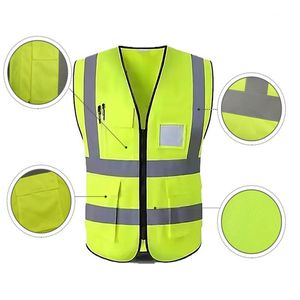 OEM vente en gros de gilet de sécurité personnalisé réfléchissant haute visibilité à manches longues vêtements de sécurité d'hiver application sportive - Product Image 5