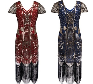 BestDance 1920 vtg Gatsby <span class=keywords><strong>Charleston</strong></span> Clapet Franges Glands Paillettes <span class=keywords><strong>Robe</strong></span> de Fête <span class=keywords><strong>Robe</strong></span> de Costume - Product Image 2