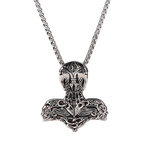 Collar con colgante de martillo de Thor de acero inoxidable yunnique, joyería de estilo nórdico vikingo para hombre, regalo para él - Product Image 5