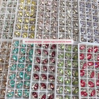 Ornement de nail art K9 sans fond, forme œuf de pigeon, motif diamant, ovale, couleurs rose vif, rouge, bleu, violet, fini, fait main, accessoire en forme de boule