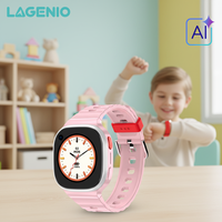 LAGENIO Smartwatch 4G per Bambini 8GB+1GB GPS+WIFI+LBS Posizionamento Videochiamata Chat Vocale Modalità Classe Smartwatch Android per Bambini