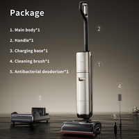 Aspirateur sans fil eau et poussière Dreame H60 Ultra, vapeur 160°C, eau chaude 90°C, serpillière, double bras, 26000Pa, autonettoyant, intelligent, pour sols d'hôtel