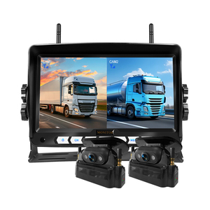 7 Inch 2CH Wireless Solar Powered Automatic Charging <strong>Monitoring</strong> Camera <strong>System</strong> with DVR Recorder for Engineering <strong>Vehicle</strong>/Truck - Product Image 1