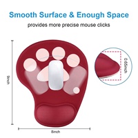 Tapis de souris de jeu ergonomique, tapis de souris personnalisé ergonomique de dessin animé, repose-poignet en mousse à mémoire de forme, tapis de bureau, support de souris pour le bureau