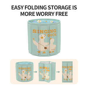 Support structurel <span class=keywords><strong>solide</strong></span> Baignoire pour bébé portable antidérapante et difficile à retourner Baignoire pour bébé domestique - Product Image 4