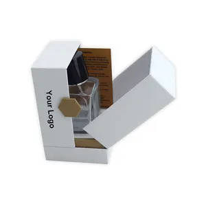 豪华双开门设计化妆品香水包装礼品盒可定制硬纸板香水瓶包装盒