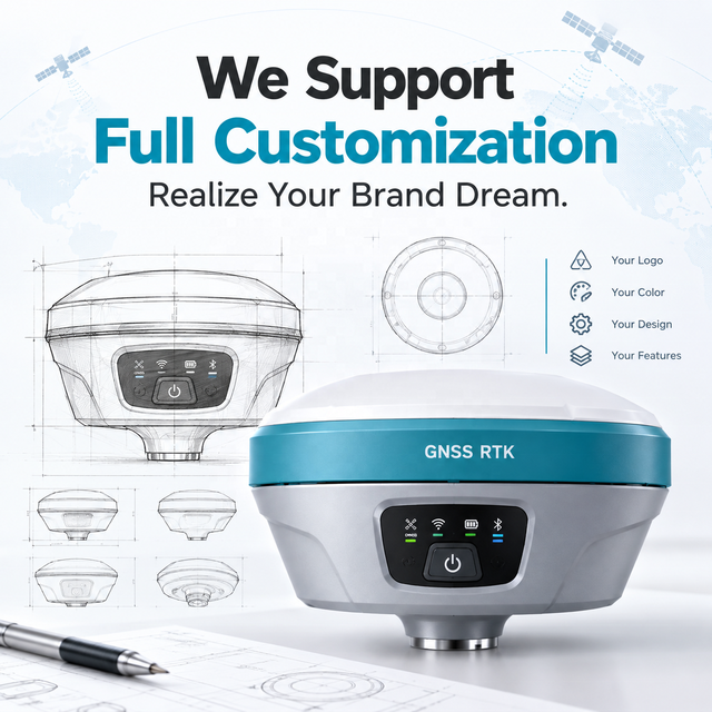 Factory Price Custom GNSS RTK Receiver High Precision GNSS Surveying Equipment OEM ODM Full Customization