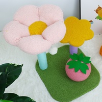 Arbre à chat avec structure intégrée, plateforme de saut, griffoir en sisal, design cactus - 45x40x50cm