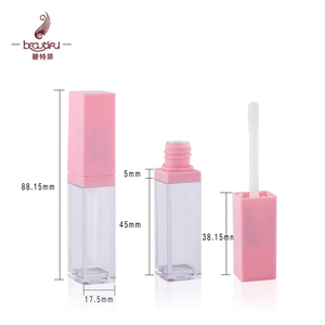 ABS + PETG chai dày tường vuông Nhựa 5ml bán buôn rỗng sang trọng rõ ràng tùy chỉnh Lip Gloss Ống - Product Image 5