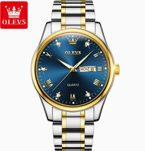 Montre à quartz pour homme, nouvelle mode, bracelet en acier inoxydable, étanche, de luxe, sport, affaires, personnalisable, vente chaude 5563 - Product Image 4
