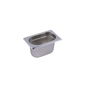 Recipiente para Alimentos GN 1/9 de Acero Inoxidable 18/10, 17.6 × 10.8 × 10 h cm, 261 g, Inox, Macel - Product Image 1
