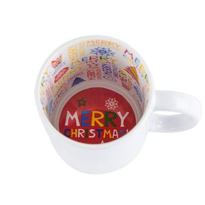 Mug en céramique personnalisable de 11 oz pour sublimation – Joyeuse Saint-Valentin, Joyeux Anniversaire, Joyeuse Fête des Mères – Peinture intérieure colorée – Cadeaux - Product Image 5