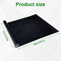Fond d'aquarium moderne vertical en corde de bambou noir, adhésif statique, imperméable, durable et éco-responsable
