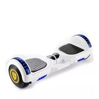 Aydınlık tekerlek ile 6.5 inç kendini dengeleme scooter Hoverboard, üst, ön led ışık mavi diş kolu ile ucuz fiyat