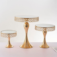 Décoration de mariage, bases européennes pour gâteaux, support à gâteau, table de desserts en métal pour banquet, ensemble de supports à gâteau