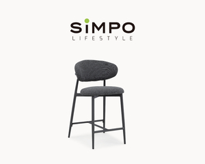 SIMPOLIFESTYLE Arredamento da Esterno Premium, Sgabello da Bar di Lusso per Giardino e Balcone, Sedia da Pranzo in Tessuto <span class=keywords><strong>FERRARA</strong></span> con Struttura in Alluminio - Product Image 5