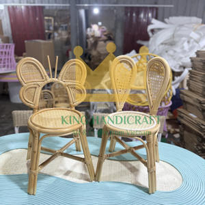 Silla de ratán para niños hecha a mano, duradera, ligera, respetuosa con el medio ambiente, muebles para boda, fiesta, evento, decoración, proveedor al por mayor - Product Image 5