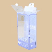 Boîte d'emballage personnalisée transparente rotative pour outils de coiffure et de maquillage, matériaux recyclés PP/PVC, compatible avec les fers à friser