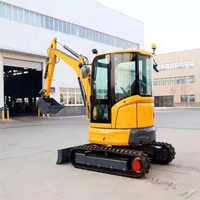 Mesin Excavator Mini GJEM 1.2 Ton GJEM-12 KOPU192 Engine Crawler Backhoe Digger Pertanian Bucket 0.025m Garansi 1 Tahun Bersertifikat