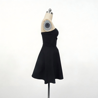 Robe courte vintage dos nu pour femme, nouvelle mode automne 2026, avec bande de maintien de poitrine, sans manches, décontractée, robe femme, Vestidos Robe