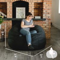 Canapé moderne Pouf souple Pouf rond compressé Bouffant Boule Chaise Oem Odm Gris Noir Pouf de luxe Canapés bouffants au design moderne