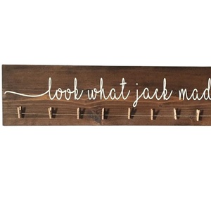 Affiche murale en <span class=keywords><strong>bois</strong></span> pour enfants, signes vintage personnalisés, rustiques - Product Image 1