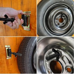 Support de <span class=keywords><strong>roue</strong></span> de secours E Track pour montage mural sur les camions Semis Garages et motos 177mm - Product Image 6