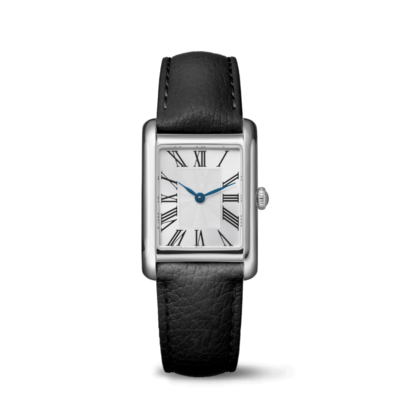 Silver case white dial