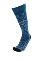 Chaussettes de ski en laine mérinos bleue longues tricotées sur mesure OEM pour l'extérieur