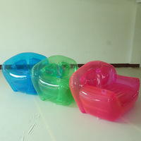Canapé gonflable d'angle portable et pratique en PVC transparent sur mesure pour 2 personnes, fauteuil gonflable, canapé-lit gonflable