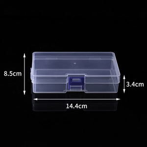 Caja de Almacenamiento de Plástico Transparente con Tapa, Rectangular, para Joyería, Cuentas, Artículos de Pesca, Papelería, Organizador de 14.4x8.5x3.4cm, Hecho en Zhejiang - Product Image 5