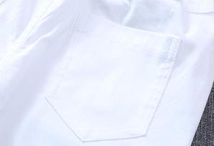 Pantalones Largos Escolares para Niñas, de la Mejor Tela para Niños y Mujeres, Color Blanco Sólido con Bolsillos - Product Image 6