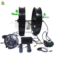 Kit de conversion ebike 3000W à double batterie et double moteur pour tous les vélos électriques ebike MTB 20 pouces YQEBIKES