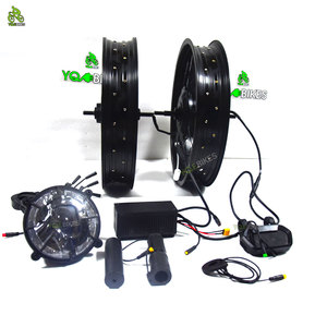 <span class=keywords><strong>Kit</strong></span> de conversion ebike 3000W à double batterie et double moteur pour tous les vélos électriques ebike MTB 20 pouces YQEBIKES - Product Image 4