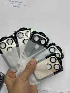 Protezioni per obiettivo per <span class=keywords><strong>fotocamera</strong></span> armatura in metallo 3D per <span class=keywords><strong>iPhone</strong></span> 17 air 16 15 14 <span class=keywords><strong>13</strong></span> 12 11 Pro Max HD custodia trasparente in vetro temperato - Product Image 5