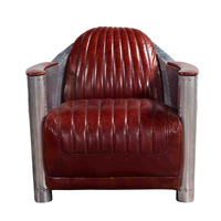 Canapé Jack en cuir Spitfire, mobilier Antique suspendu, fauteuil de style rétro, en Aluminium, siège volant