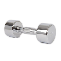 Ensemble d'haltères de musculation en acier chromé durable de 80 lb, antidérapant, pour usage domestique et commercial, unisexe, logo personnalisé disponible