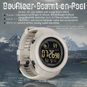 NORTH EDGE NEW MARS 5 นาฬิกาดิจิตอลสำหรับผู้ชาย ตัวติดตามฟิตเนส ตัวติดตามการนอนหลับ หน้าจอสัมผัส กันน้ำ 50 เมตร นาฬิกากีฬากลางแจ้ง - Product Image 6