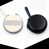 Étui à lunettes rond pliable neuf en gros, sac de rangement élégant et pas cher pour lunettes avec fermeture éclair, sans avis