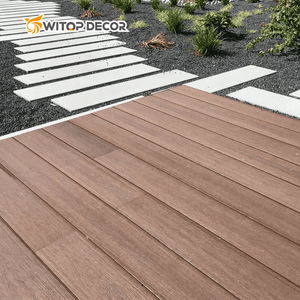 Nuovo Coextruded Tech Deck Teak Colore No Gap Senza Soluzione di Continuità Decking Per Uso Esterno - Product Image 5