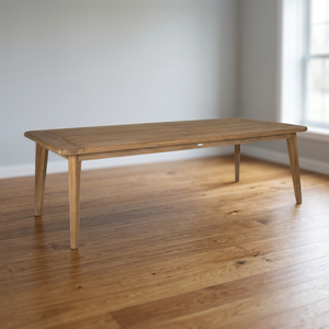 Table à manger rectangulaire moderne, écologique, durable, en bois massif, imperméable, pour la salle à manger - Product Image 3