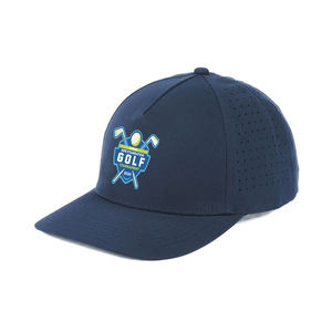 <b>Navy</b> Performance Golf <b>Hat</b> Custom Logo Water Resistant <b>Hats</b> Curved Bill Baseball Caps IVA-C-H-67-1 - Product Image 1