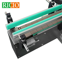 Machine d'étiquetage verticale automatique RICIO OEM pour bouteilles carrées en verre, autocollante, pour étiquettes avant, arrière et supérieures