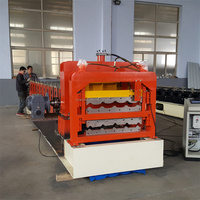 Machine professionnelle de fabrication de tôles de toiture métalliques à double couche, nouvel équipement de formage de tuiles personnalisable, marque Huatong, 2 ans