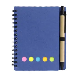 Buku Harian cetakan titik Notebook Promo Logo kustom dengan pena catatan tempel tersedia dalam ukuran A4 A5 A6 B4 dibuat kertas Offset PP