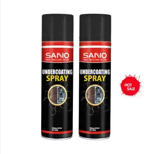 Sanvo semprotan hitam lapisan bawah aerosol, otomatis produk perawatan mobil lainnya, berlapis karet membersihkan dan melindungi badan mobil