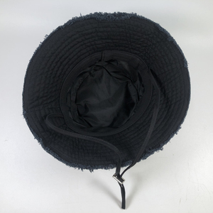 ODM couleur unie déchiré coton Boonie chapeau femmes Logo brodé réglable classique rétro bassin <span class=keywords><strong>bob</strong></span> personnalisé seau chapeau en détresse - Product Image 6