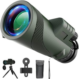 Télescope monoculaire 12x50 haute définition avec adaptateur pour smartphone et trépied pour l'observation des oiseaux pour adultes - Product Image 1