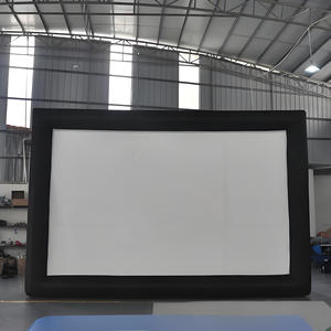 Siyah Açık Hava Şişme Film Perdesi Karikatür Tasarımlı Hava Geçirmez Projeksiyon Perdesi Büyük Reklam Etkinlik Promosyonu - Product Image 2