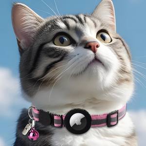 <span class=keywords><strong>Para</strong></span> <span class=keywords><strong>Amazon</strong></span> Airtag Compatible con Collar de silicona <span class=keywords><strong>para</strong></span> mascotas, hebilla de seguridad impermeable IP67, función <span class=keywords><strong>para</strong></span> gatitos, cachorros, Collar de campana <span class=keywords><strong>para</strong></span> gatos - Product Image 2